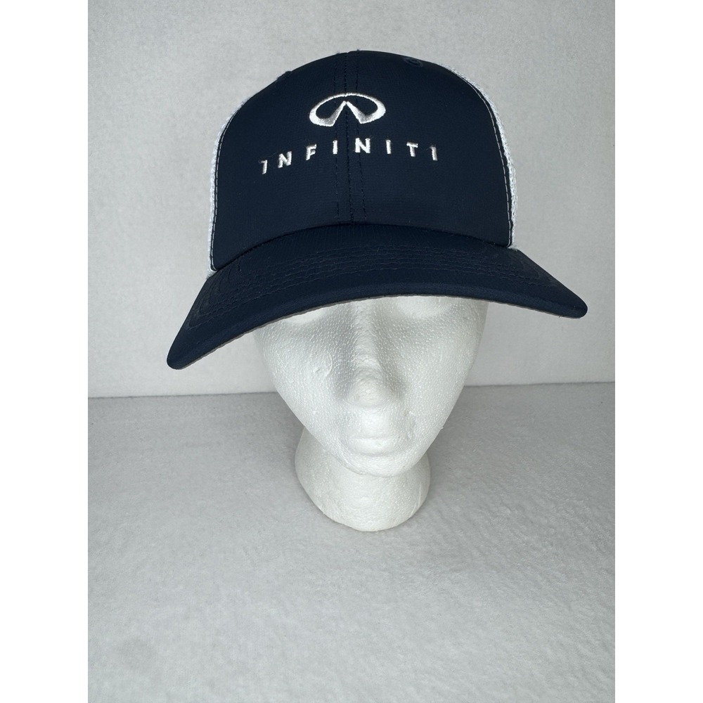 Infiniti Trucker Hat K02104 One Size Black White‎ Mesh Snapback